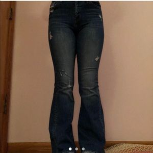 Flying monkey flare jeans